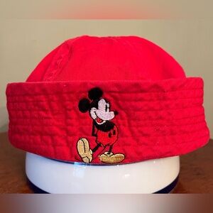 Disney Red Kids Hat with Mickey Mouse